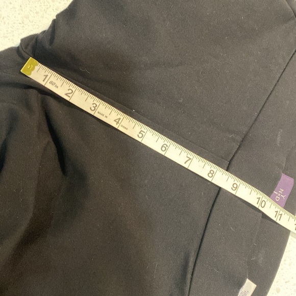 NYDJ lift tuck bootcut trouser black leather trim 8 pant stretch legging pull on - Picture 6 of 6